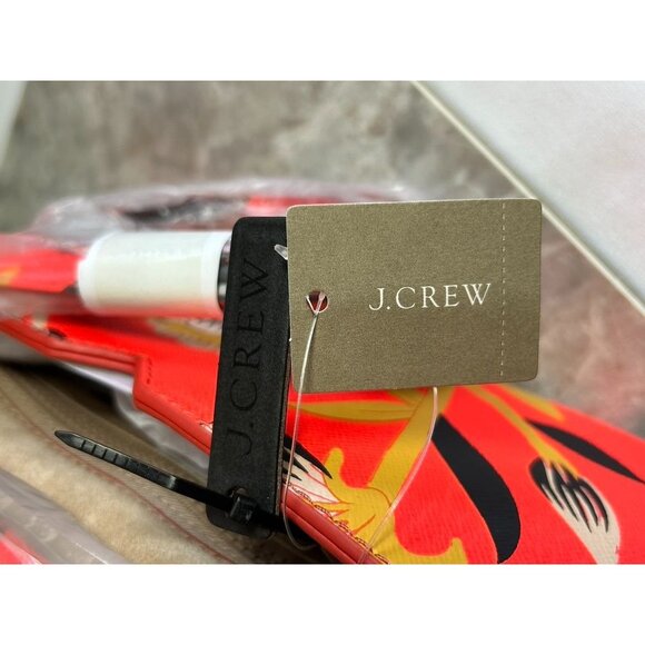 J.Crew Multicolor Hibiscus Print Crossbody Clutch Purse Bag - NWT - Picture 7 of 10